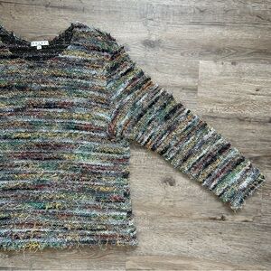 VTG 90s Multi Color Textured Sweater